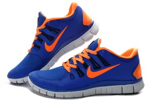 Nike Free 5.0 V2 Shoes Orange Blue